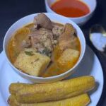 Ukodo (fresh fish or chicken) with Yam or Plantain